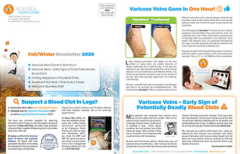 Alsara Vein Clinic Fall/Winter Newsletter 2020