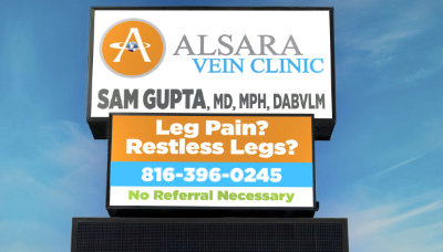 Alsara Vein Clinic road signage