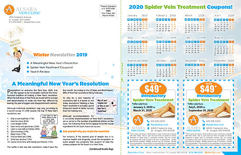 Alsara Vein Clinic Winter Newsletter 2019