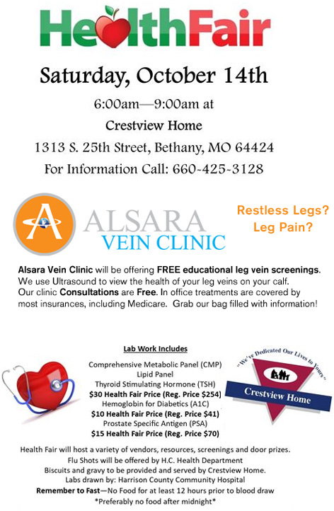 Crestview Health Fair Bethany MO