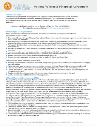 Patient Policies and Financial Agreement