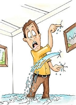 leakage flooding cartoon