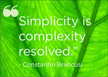 simplicity is complexity resolved
