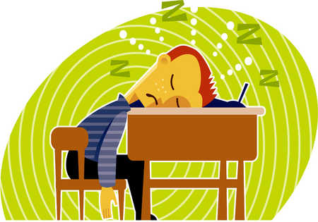 sleeping in classroom